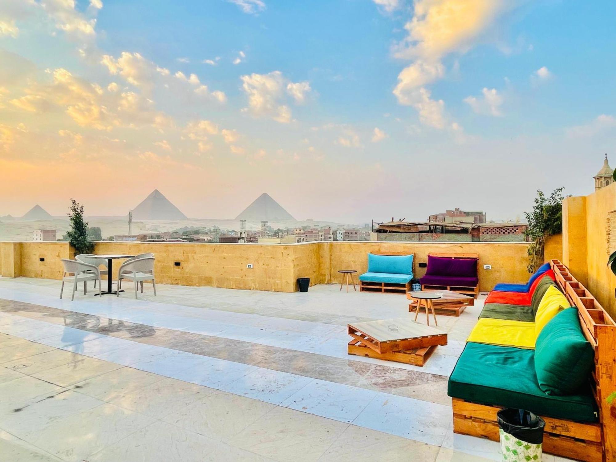 Palm Pyramids View Inn Kafret el-Gabal エクステリア 写真