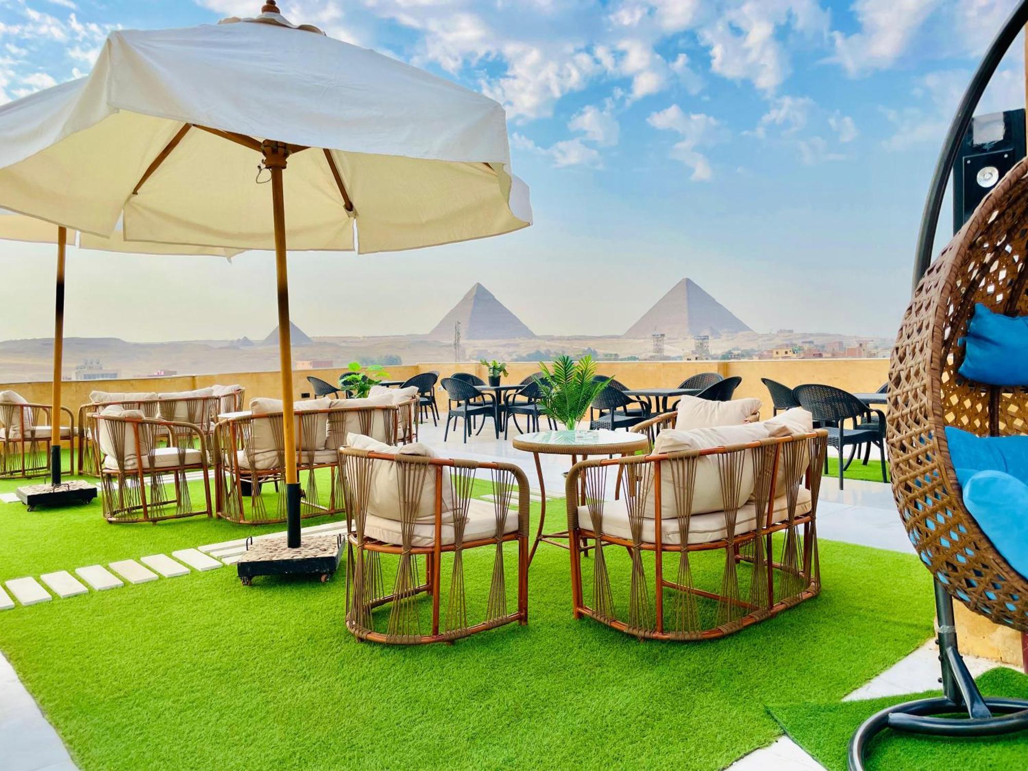 Palm Pyramids View Inn Kafret el-Gabal エクステリア 写真